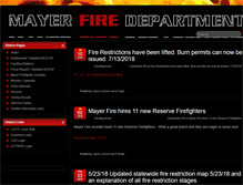 Tablet Screenshot of mayerfire.com
